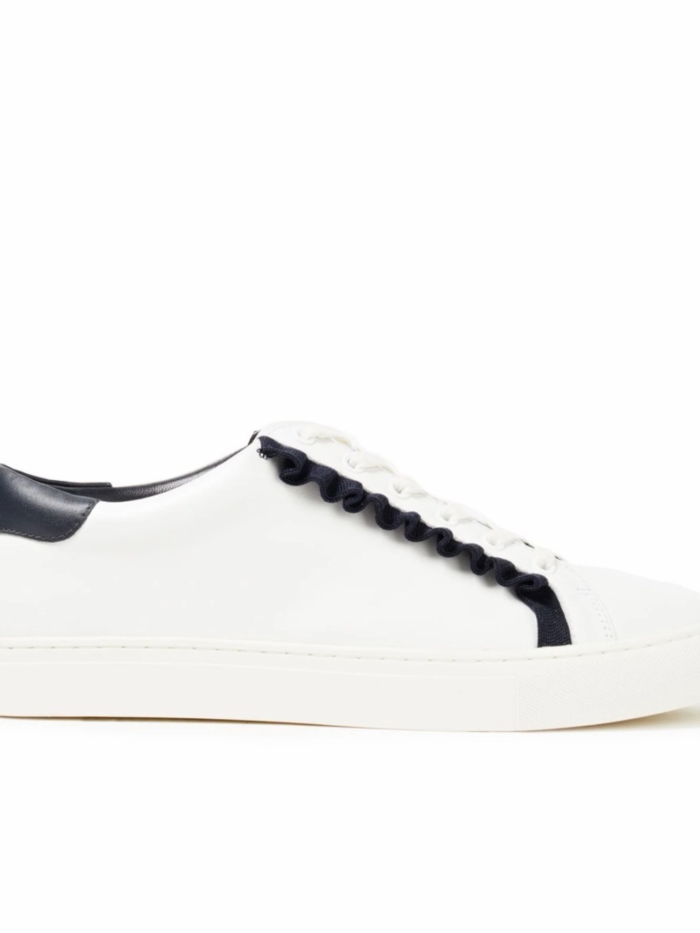 Tory Sport Ruffled Leather Sneakers - Picture 2 of 10
